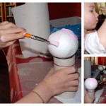 Peindre les boules, billes et fruits ronds facilement